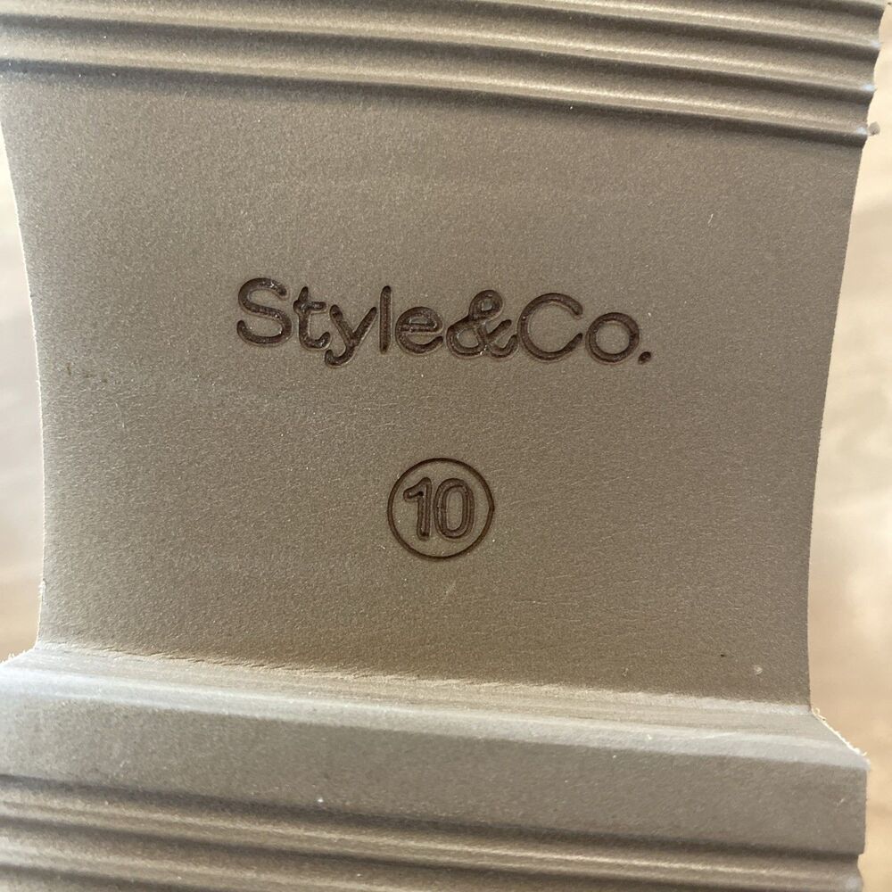 Style & Co Korri Pull-On Buckled Cold Weather ankle Booties Chestnut 10M New - Picture 9 of 10